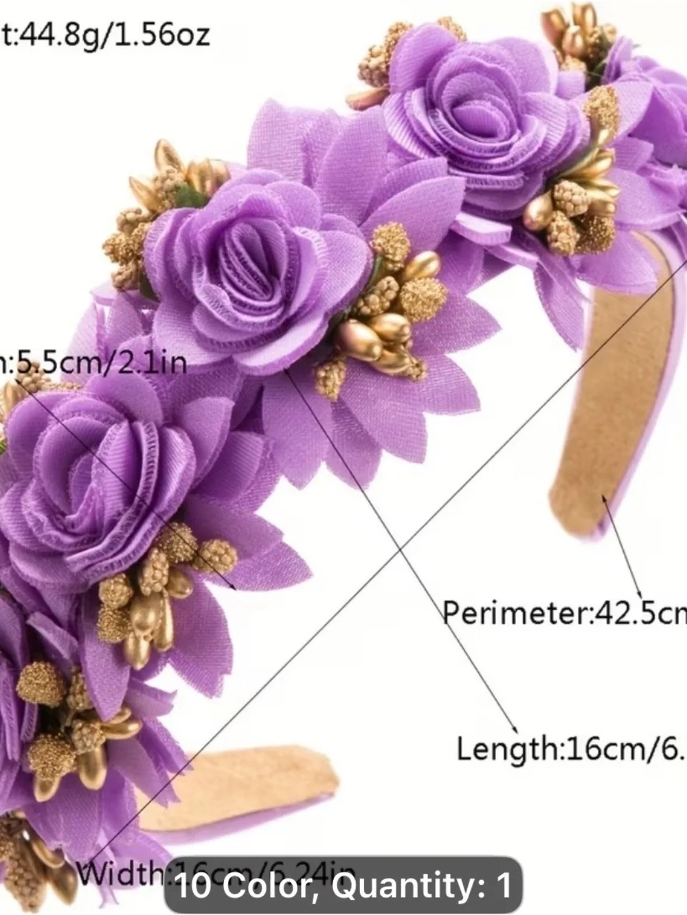 3PCS Forest Simulation Flowers,Ultra-Ethereal Hairpin Headband-yellow black blue